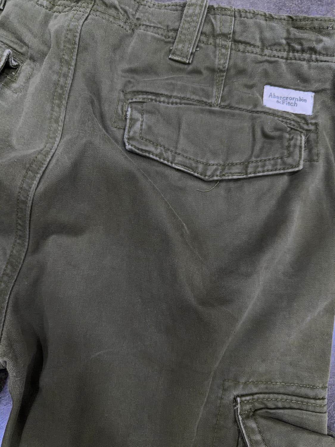 아베크롬비 빈티지 절개 카고팬츠 카키 36 상품이미지8