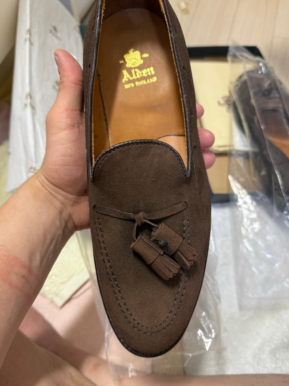 [US 8 E] 알든 666 스웨이드 테슬 로퍼 상품이미지4