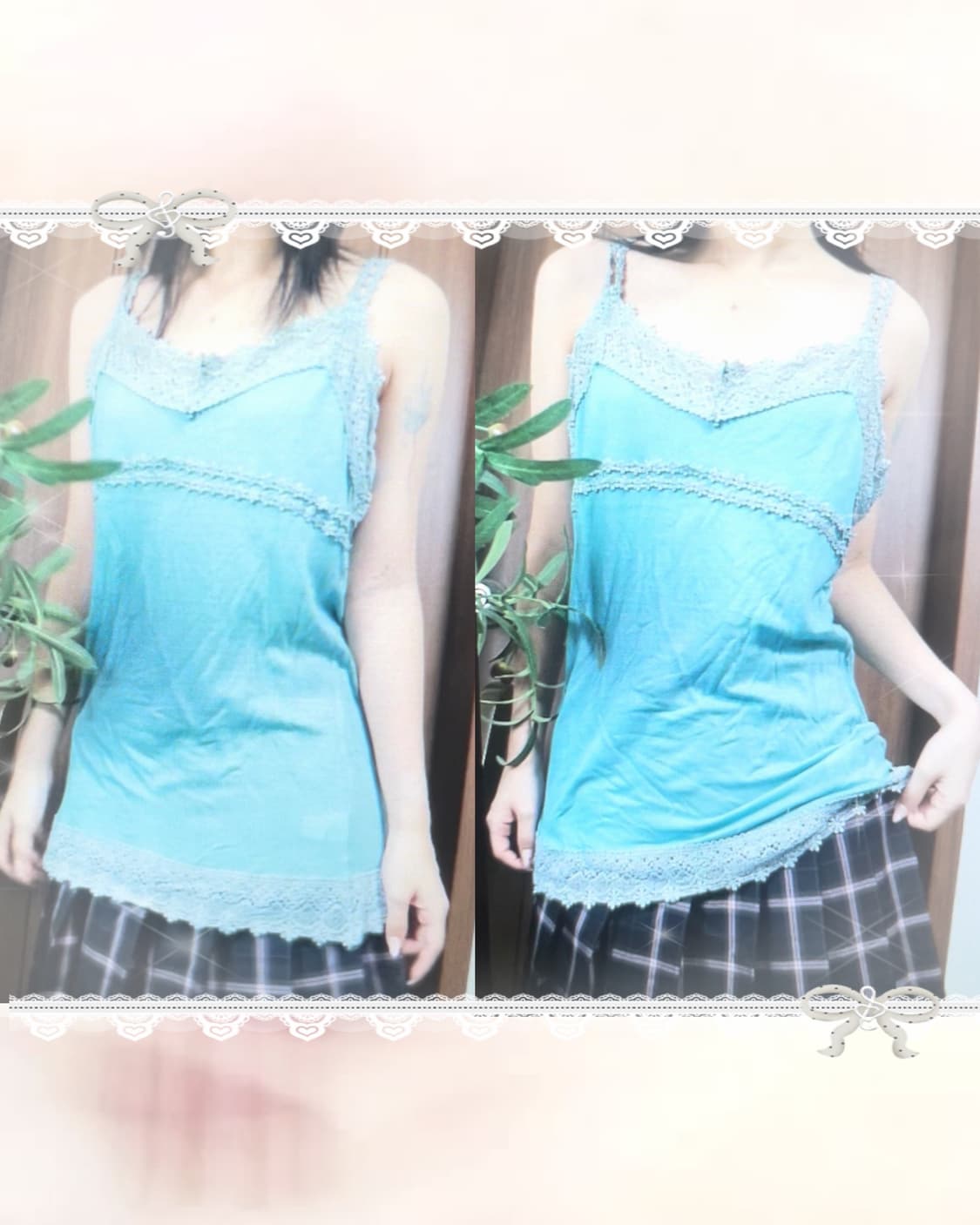 JP vintage bluegreen sleeveless 상품이미지4
