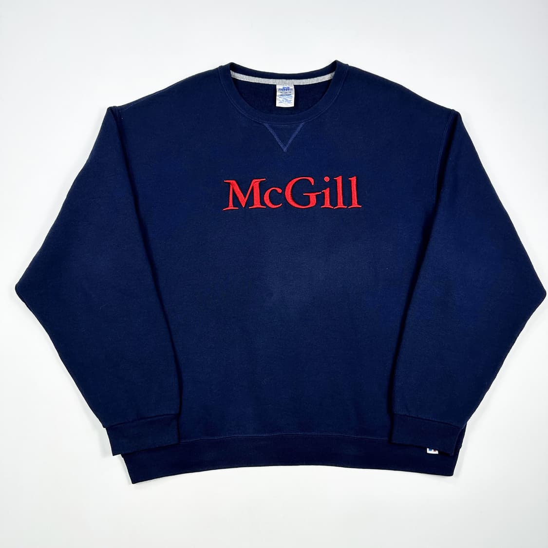 러셀 어센틱 올드스쿨 네이비 박시 맨투맨 (XL) 상품이미지2