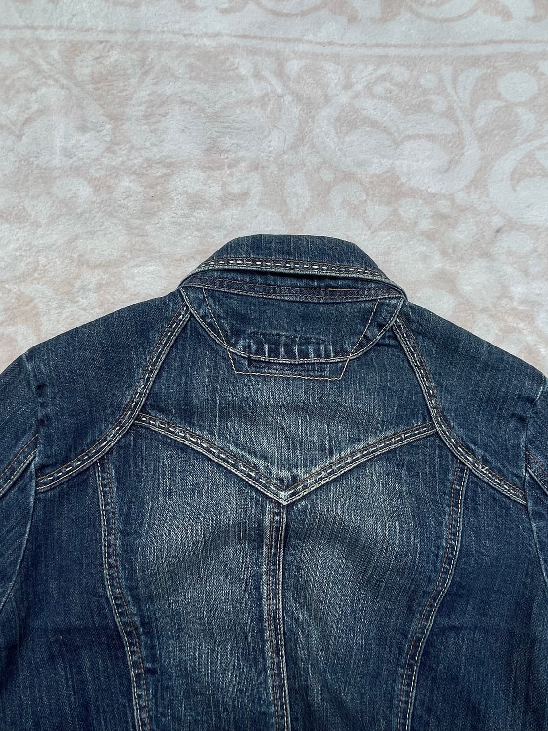 Vintage Cropped western Denim Jacket   상품이미지4