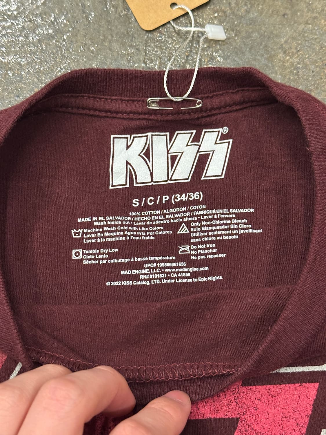 Kiss Destroyer 1976 Band T  밴드티 S 상품이미지4