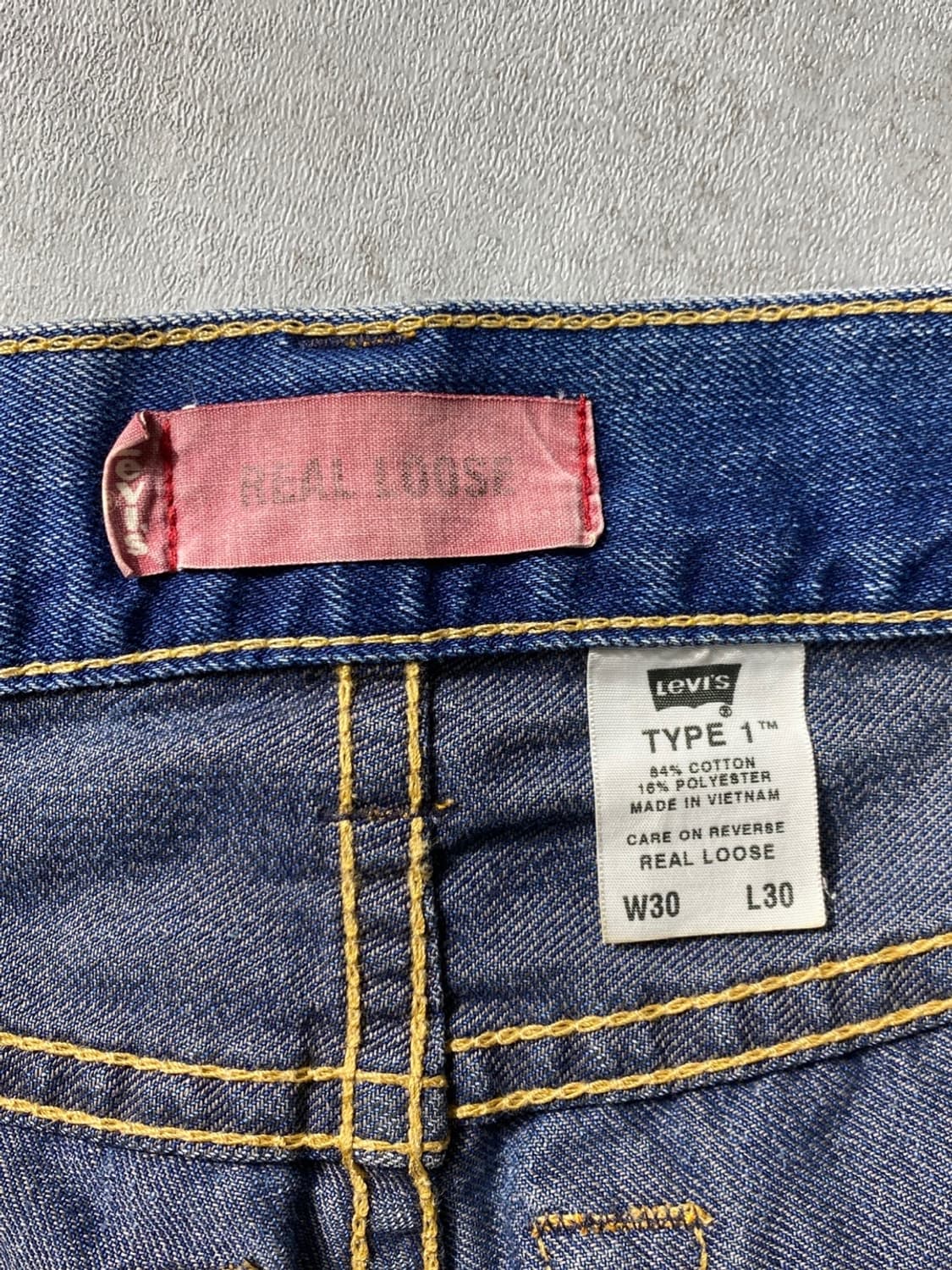 [30-31] 00s Levi's 리바이스 타입원 리얼루즈핏 데님팬츠 상품이미지7