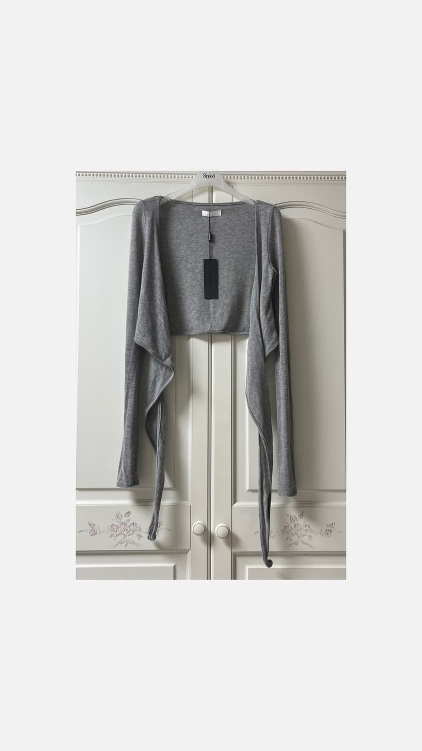 쓰리타임즈 Tencel tie cardigan 상품이미지1