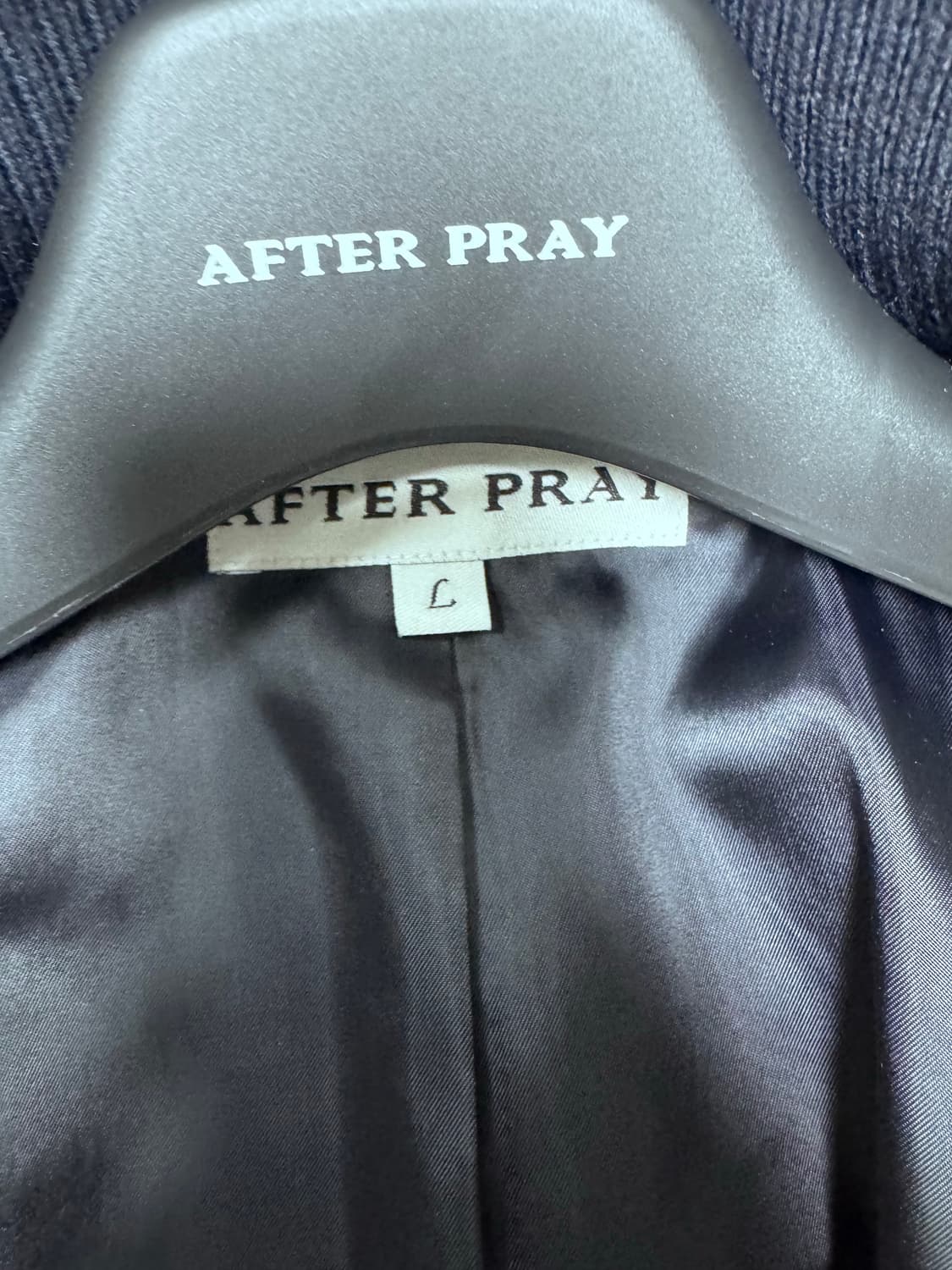(중고/L) 애프터프레이 A-1 울 블루종 네이비 L 상품이미지7