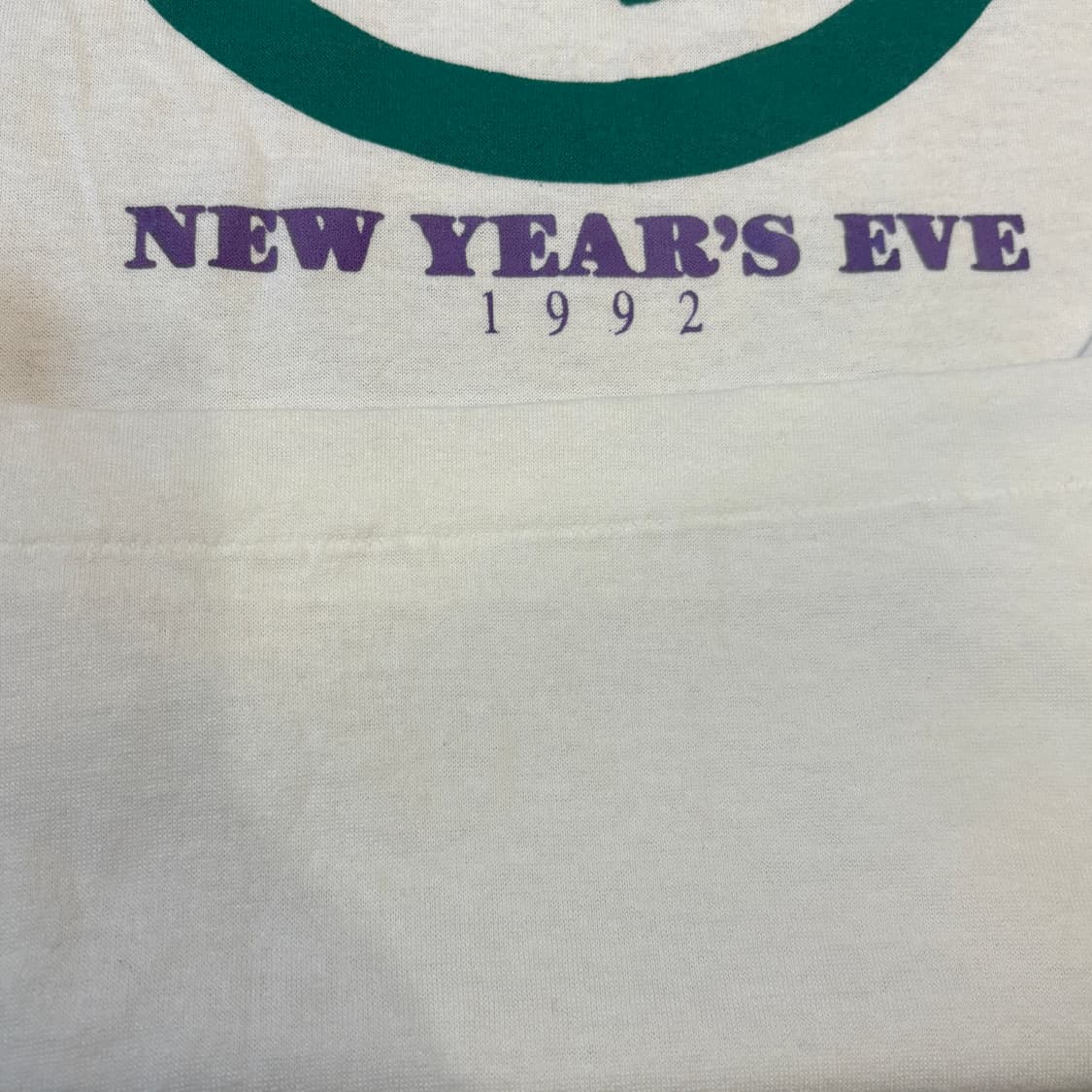 90s 92년 미국 생산 빈티지 화이트 러닝 롱슬리브 긴팔티 상품이미지8
