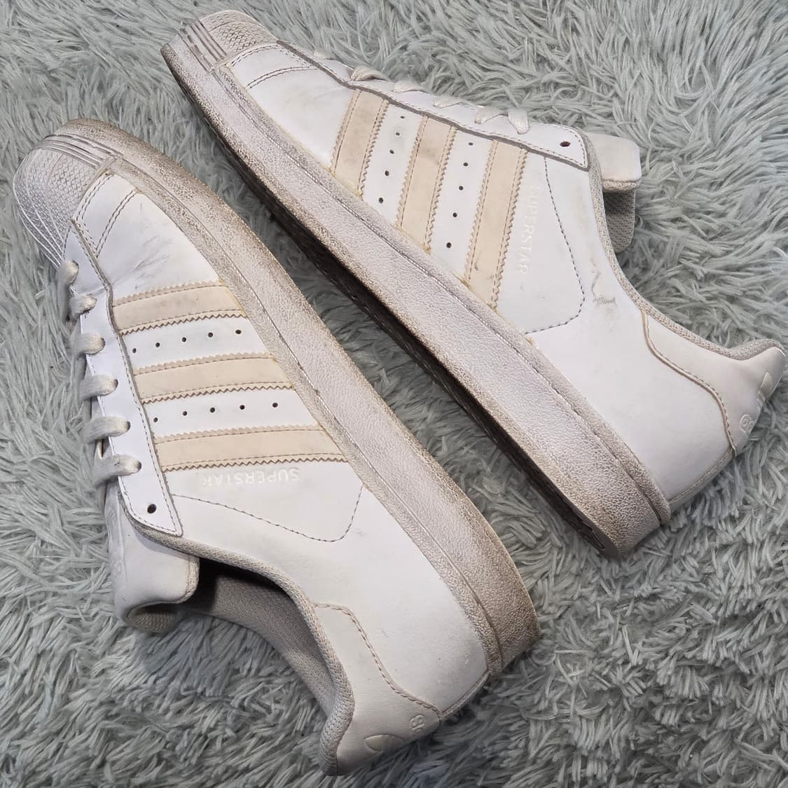 2w-25:아디다스 오리지널스 슈퍼스타 화이트 255cm 상품이미지7