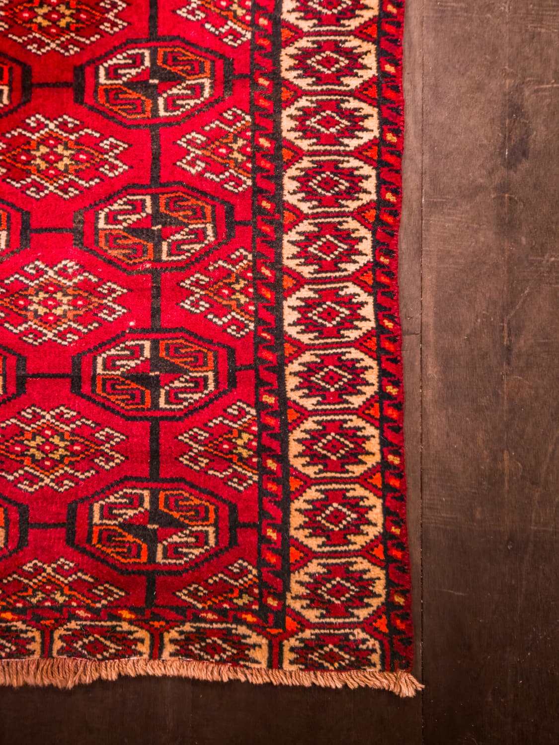 Tekke Gul Vintage Tribal Rug 상품이미지4