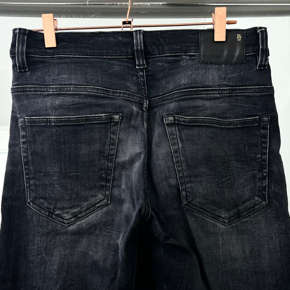 R13 알써틴 흑청 데님 팬츠 상품이미지7
