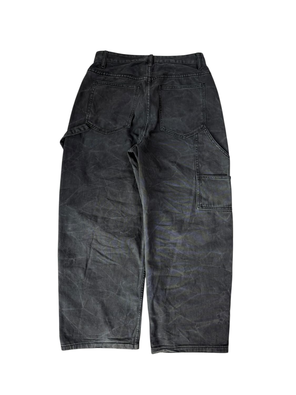 빈티지 흑청 더블니 팬츠 상품이미지6