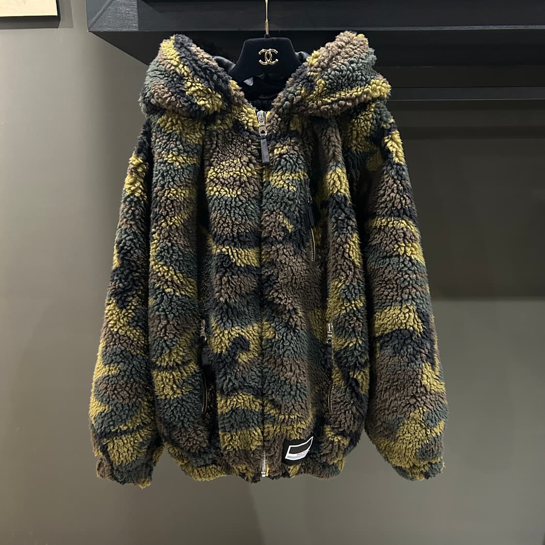 미우미우 카모 플리스 후드자켓 상품이미지2