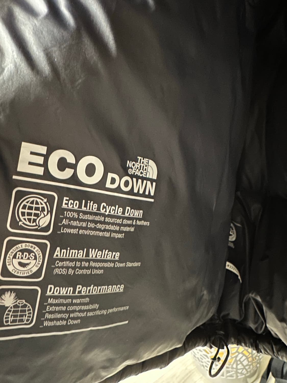 노스페이스 화이트라벨 눕시 패딩 2XL 블랙 상품이미지6