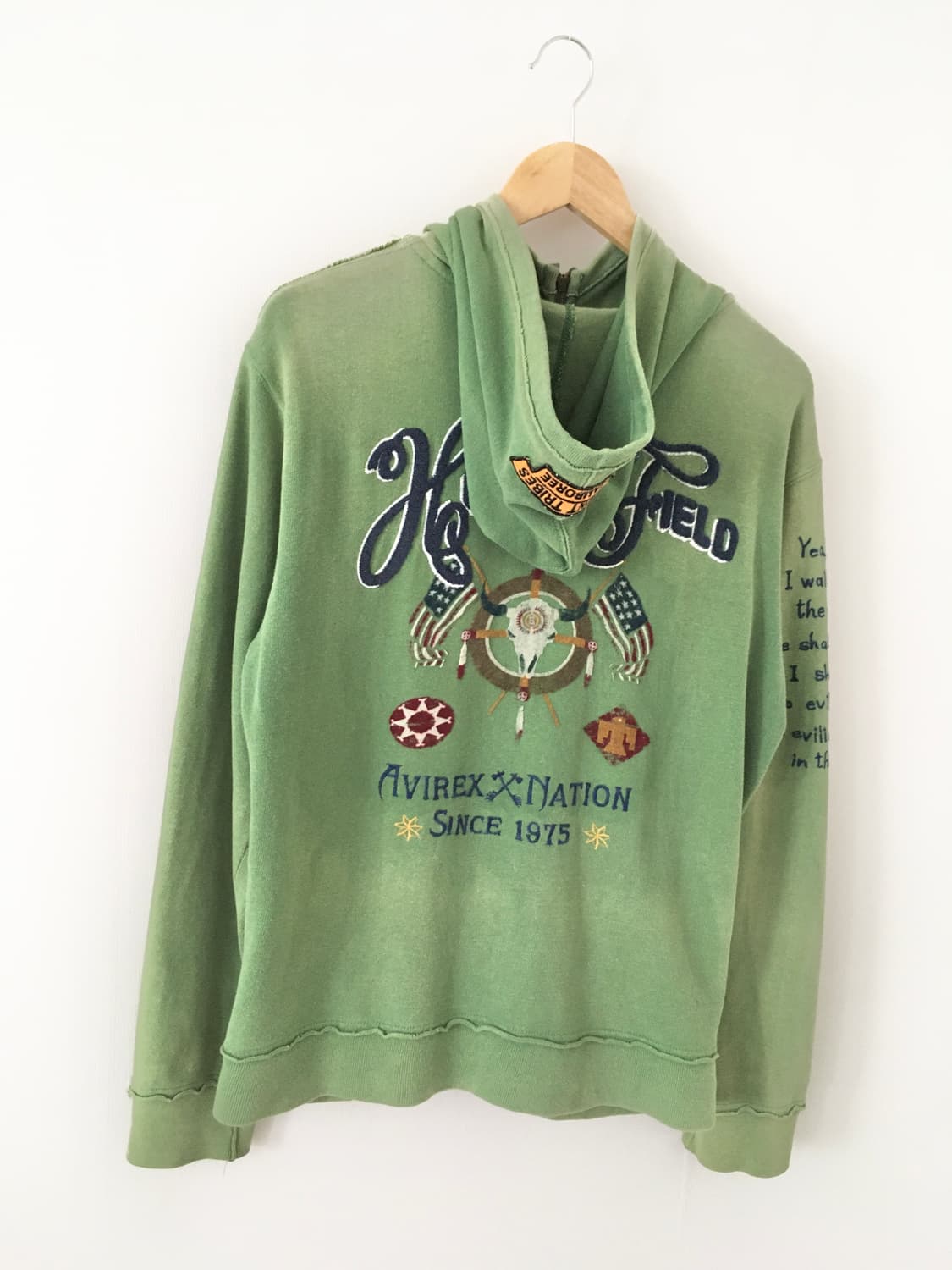 AVIREX faded zip up hoodie 상품이미지6