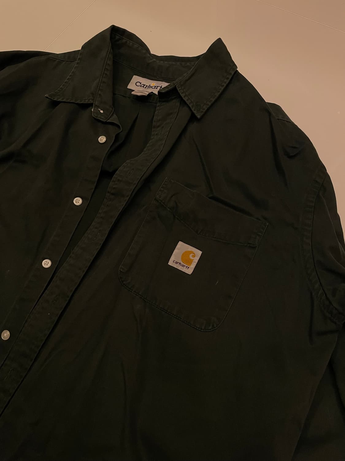 Carhartt 빈티지 셔츠 딥그린 상품이미지2