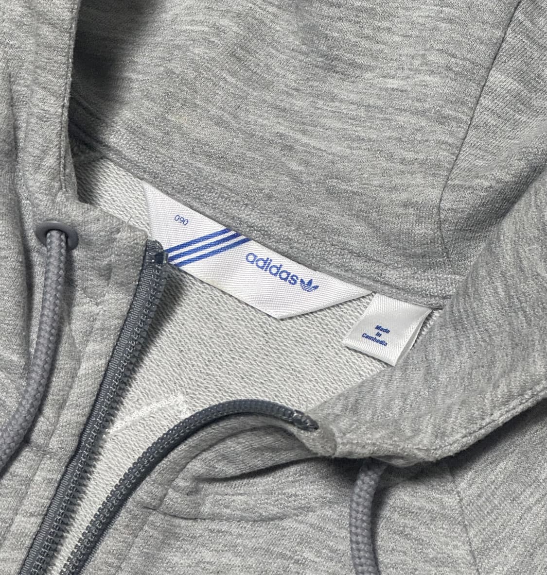 아디다스 그레이 퍼플 후드집업  상품이미지4