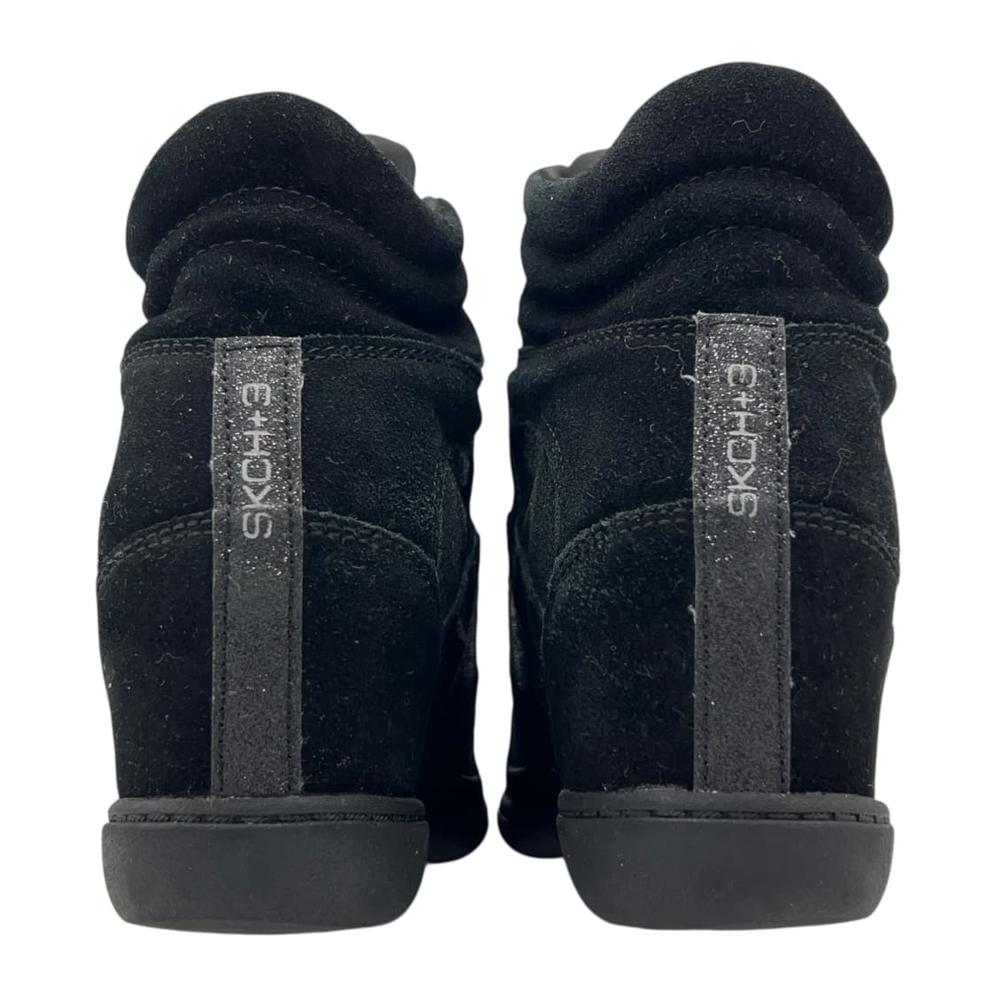 235 W 스케쳐스 웨지힐 스니커즈 글리터 블랙 상품이미지5