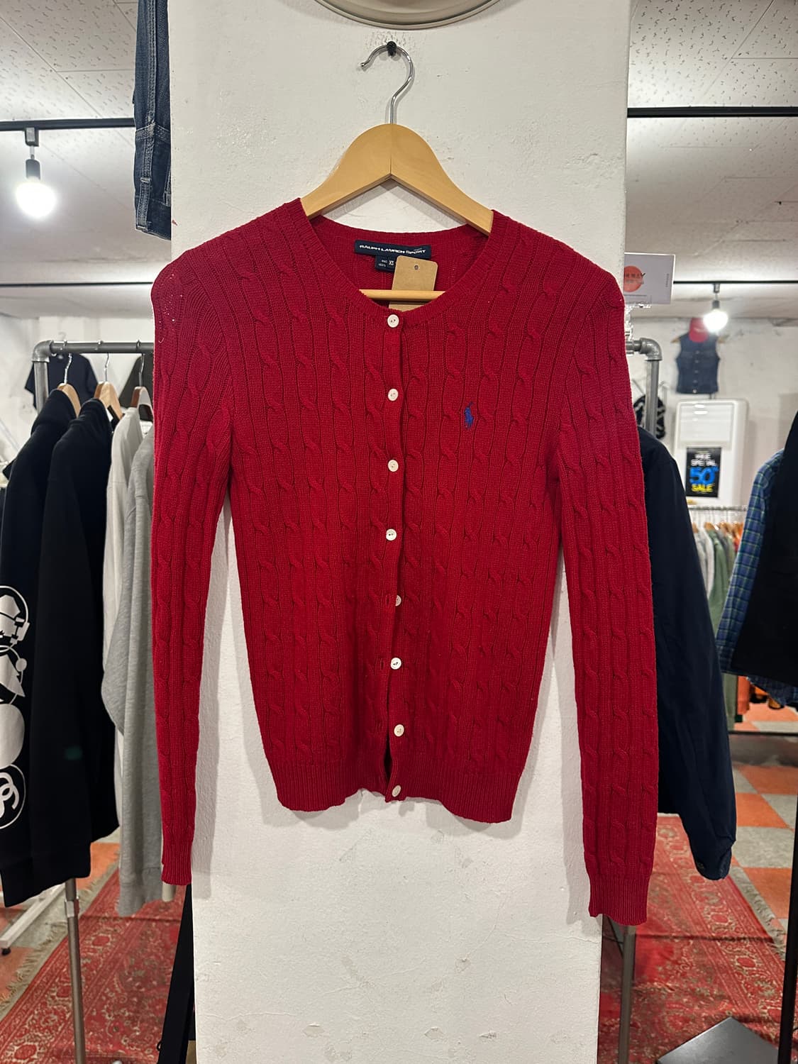 폴로 꽈베기 가디건 상품이미지1