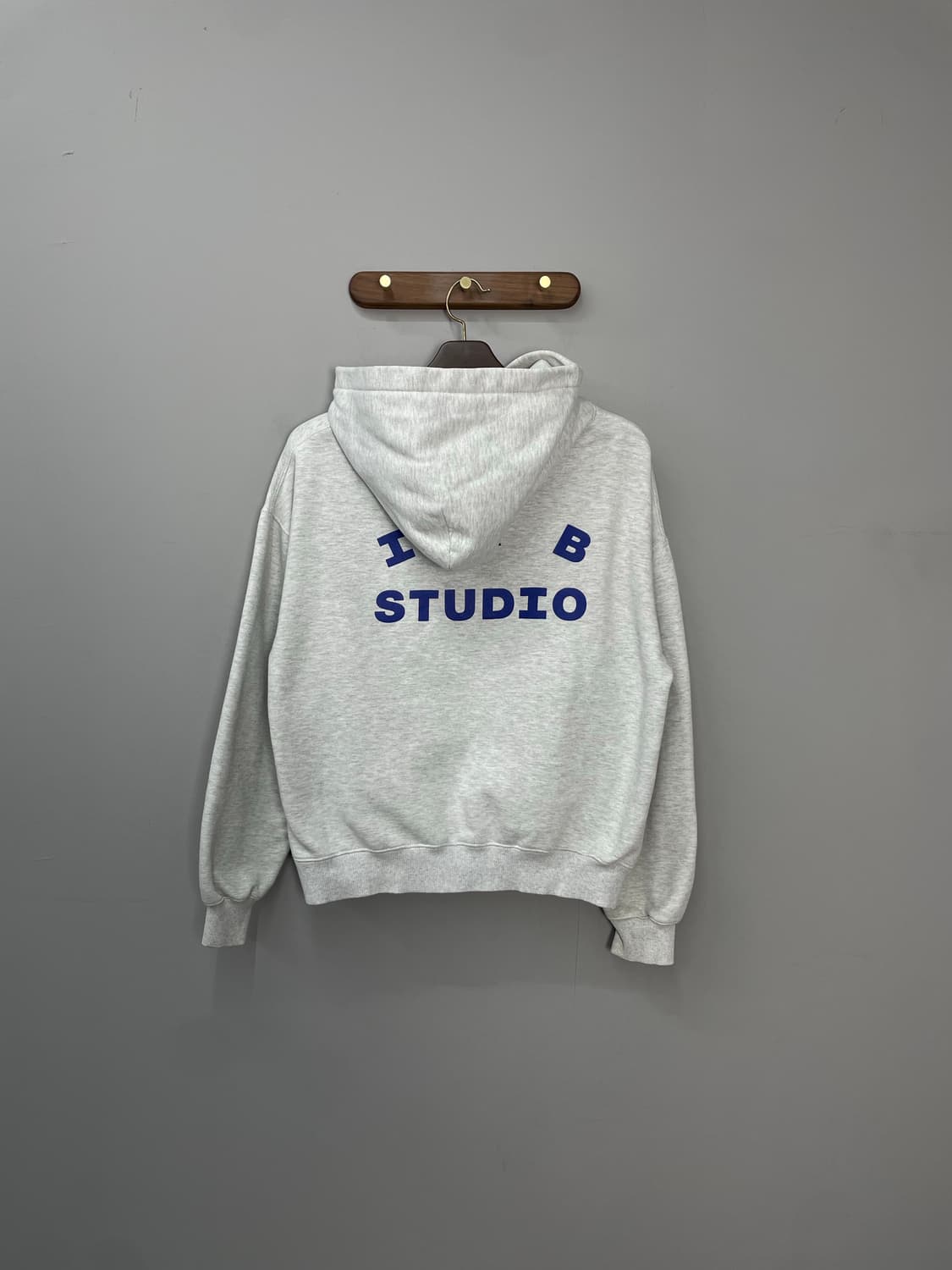 아이앱 스튜디오 라이트 그레이 후드티 H1347 상품이미지4
