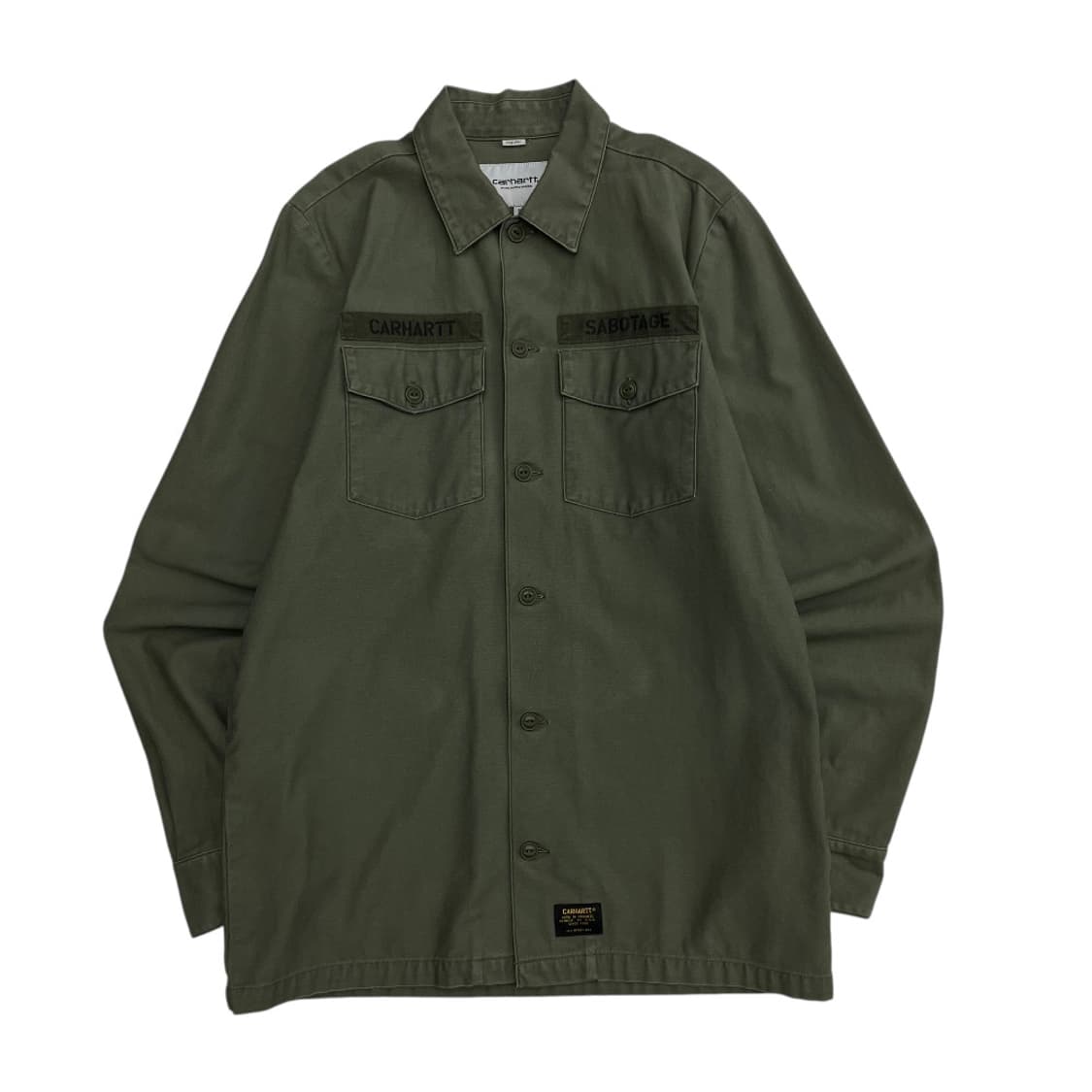 칼하트 카키 버튼 자켓 S 상품이미지2