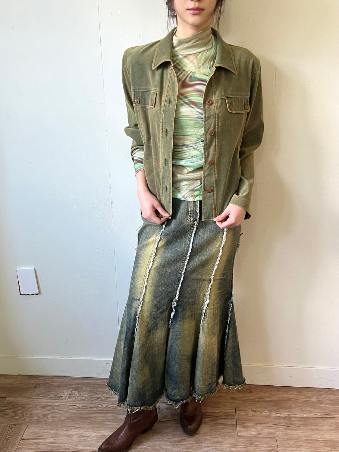 Coral 오로라 시스루 터틀넥 상품이미지5