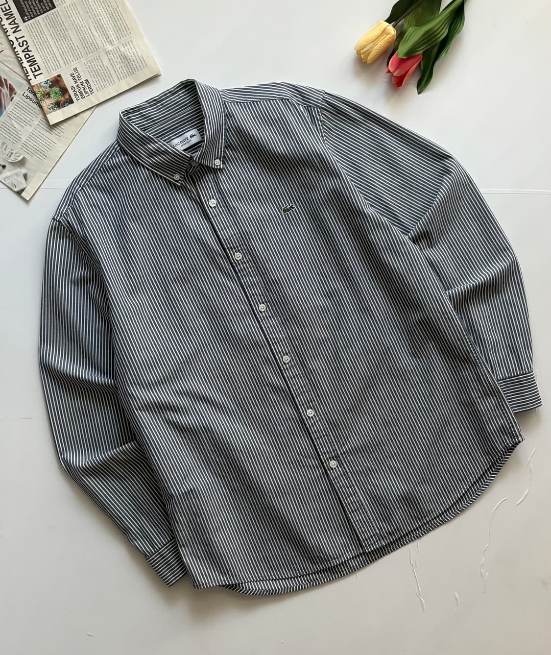 라코스테 스트라이프 셔츠 상품이미지1