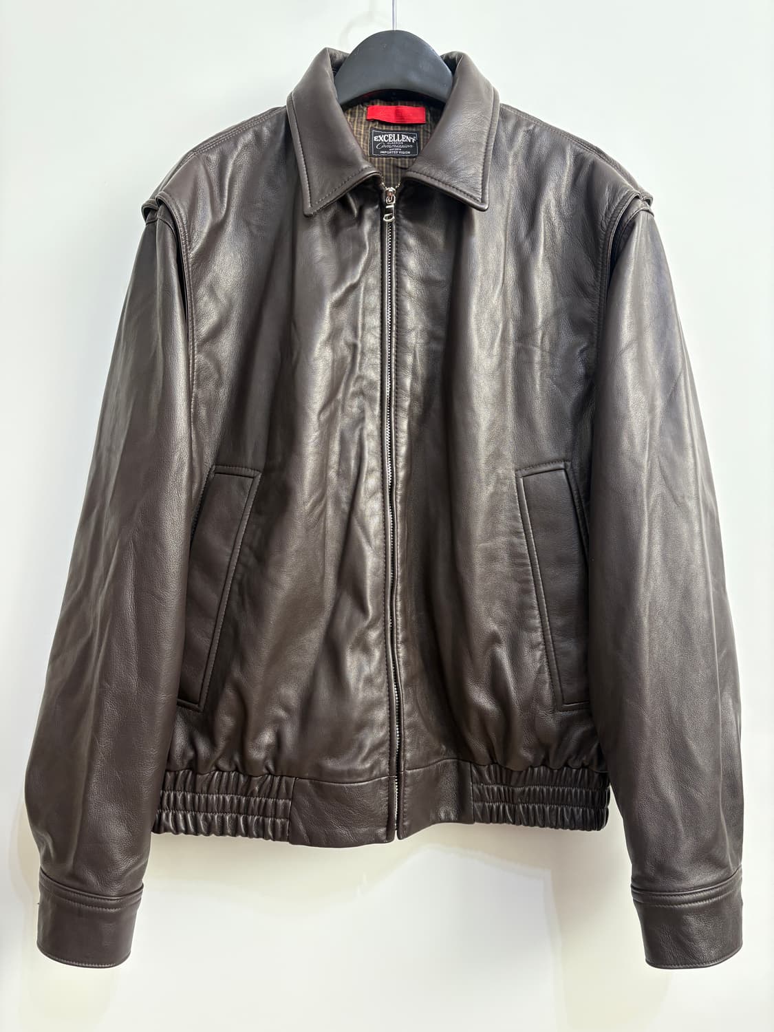 커미션 / Garrison Leather Jacket Brown / S 상품이미지1