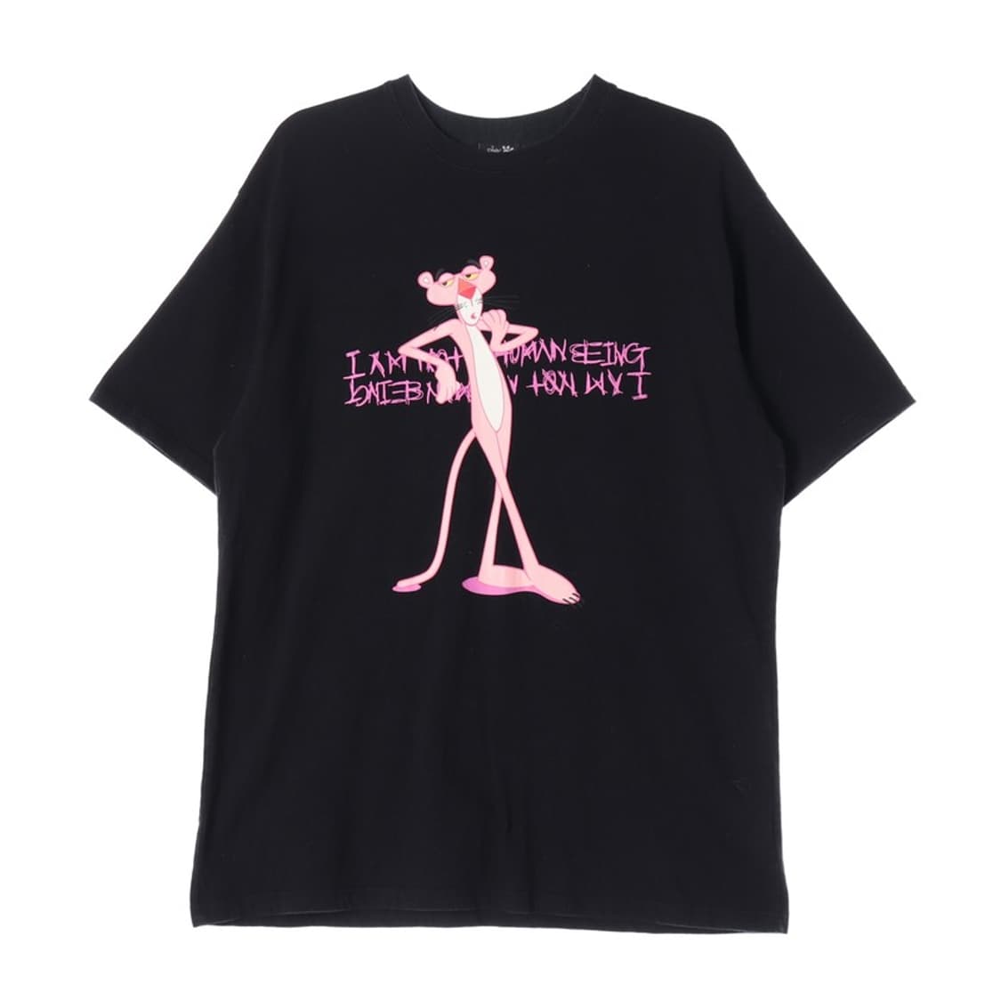 아임낫어휴먼비잉 x 핑크팬더 콜라보 로고 티셔츠 XL 상품이미지1