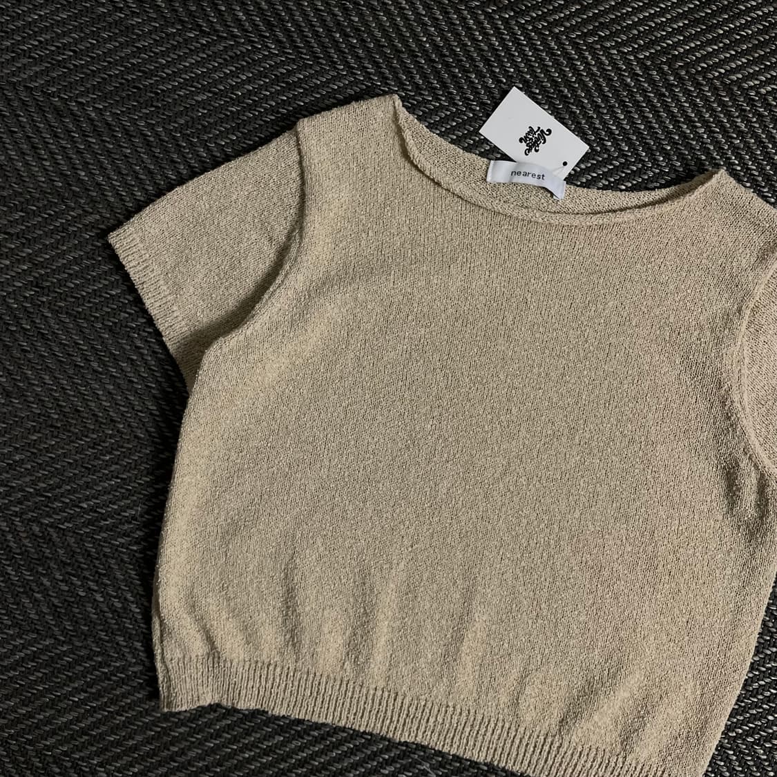 빈티지 우먼스 부클레 크롭 니트o 3172 상품이미지2