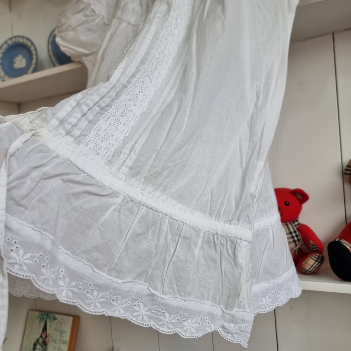 코튼 레이스 오프숄더 2WAY 블라우스 상품이미지8