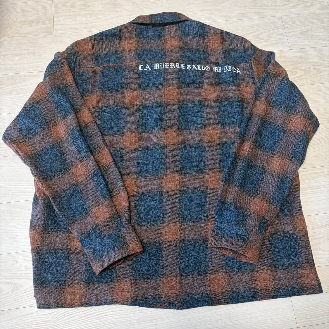 블랙아웃 피어스 헤비 코튼 셔츠 레드 M사이즈 상품이미지2