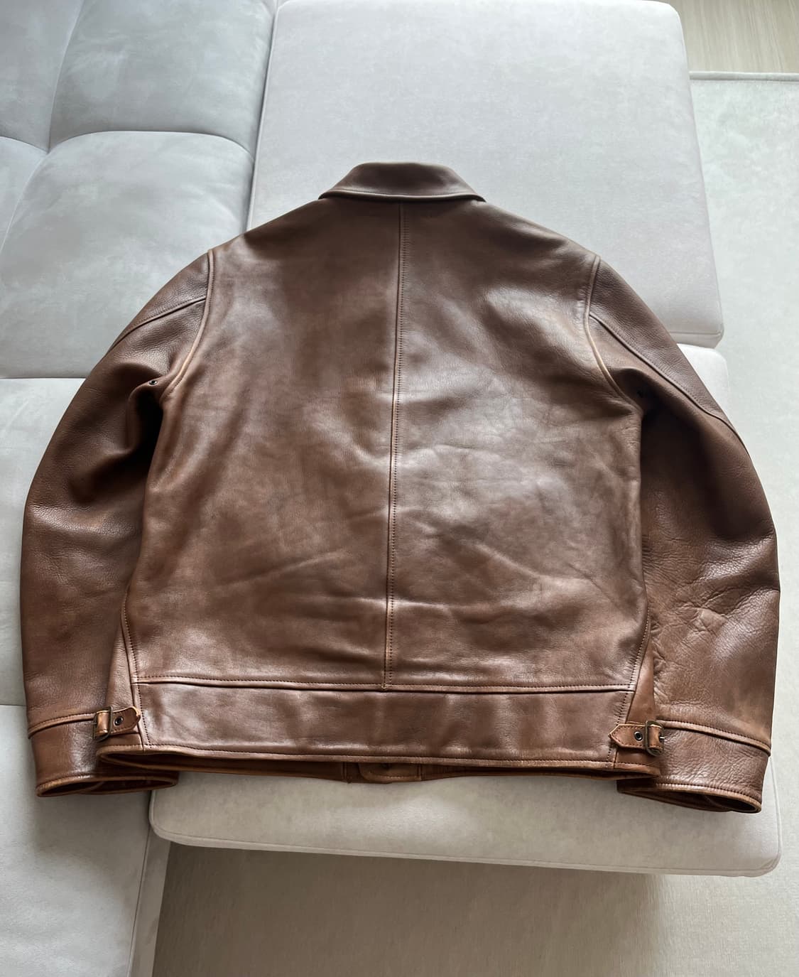 와코마리아 코삭자켓 카우하이드 브라운 L사이즈 상품이미지2