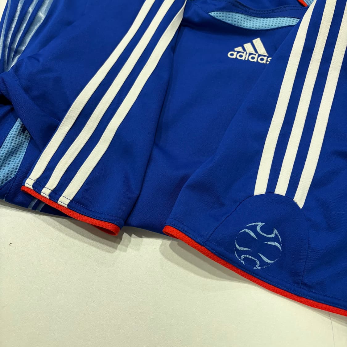 [XL] 아디다스 일본 축구 국가대표팀 유니폼 반팔 블루 D126 상품이미지6