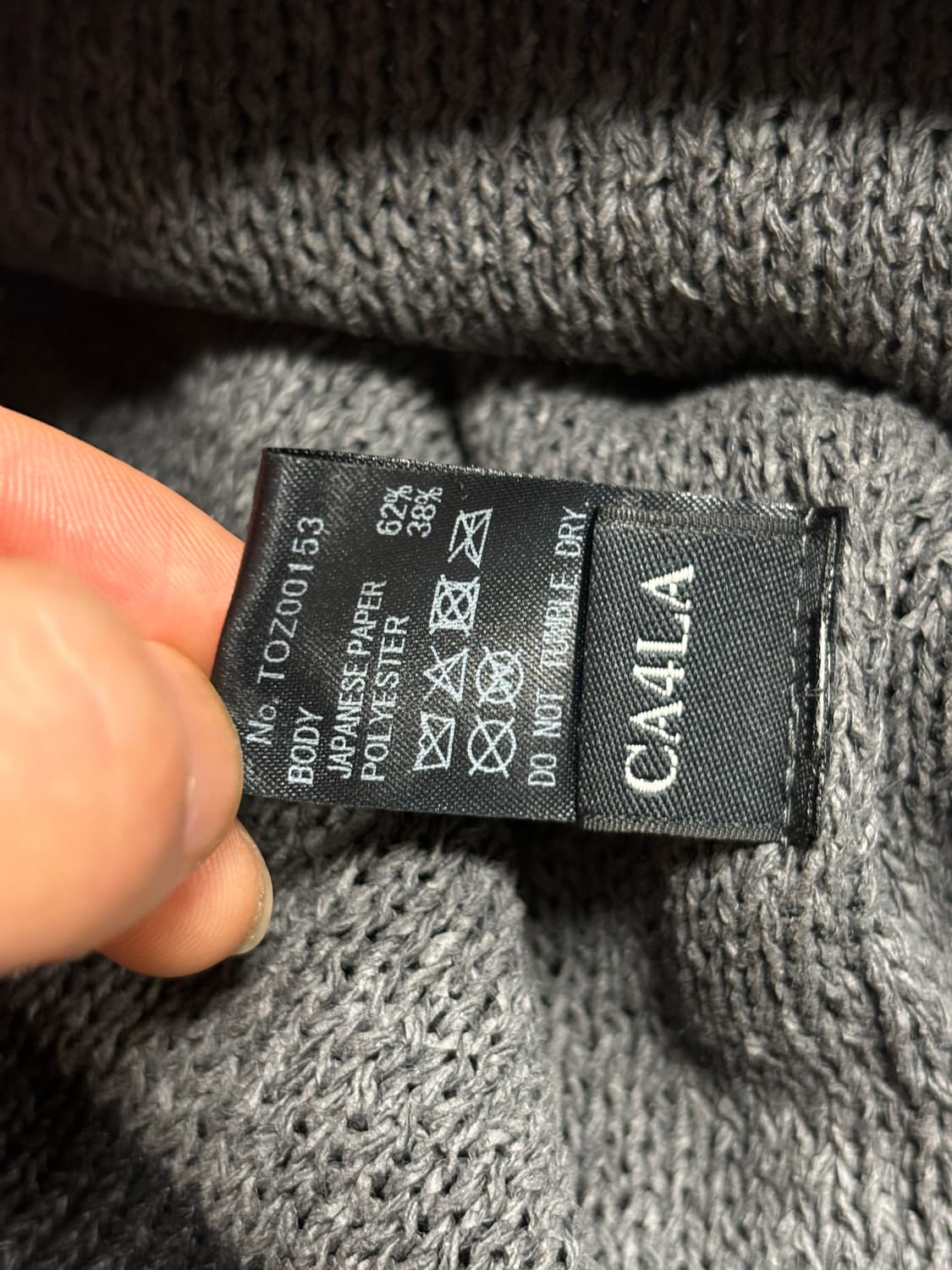 Ca4la 페이퍼 패브릭 그런지 비니 상품이미지9