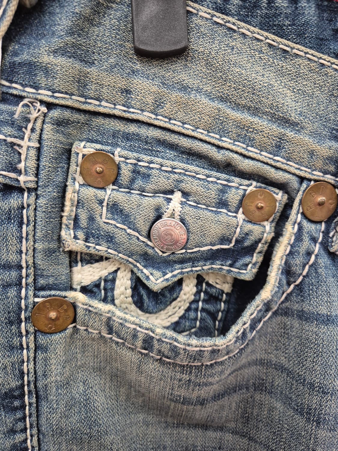 트루릴리전 레인보우 빌리 청바지 28 상품이미지5