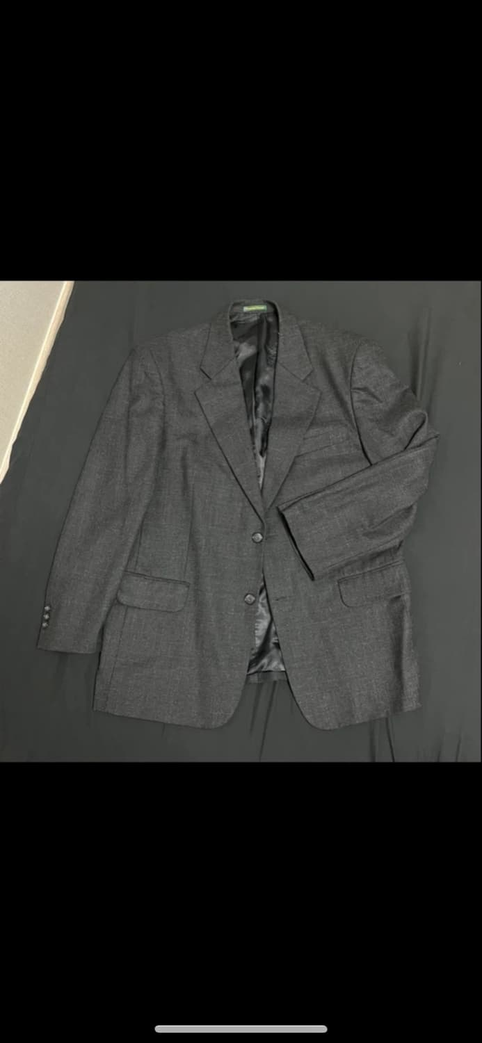 빈티지 오버사이즈 블레이저 자켓 그레이 상품이미지3