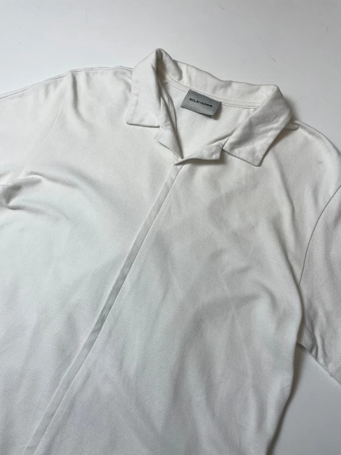 솔리드옴므 18SS 오픈 카라넥 반팔 티셔츠 PN9531 상품이미지2