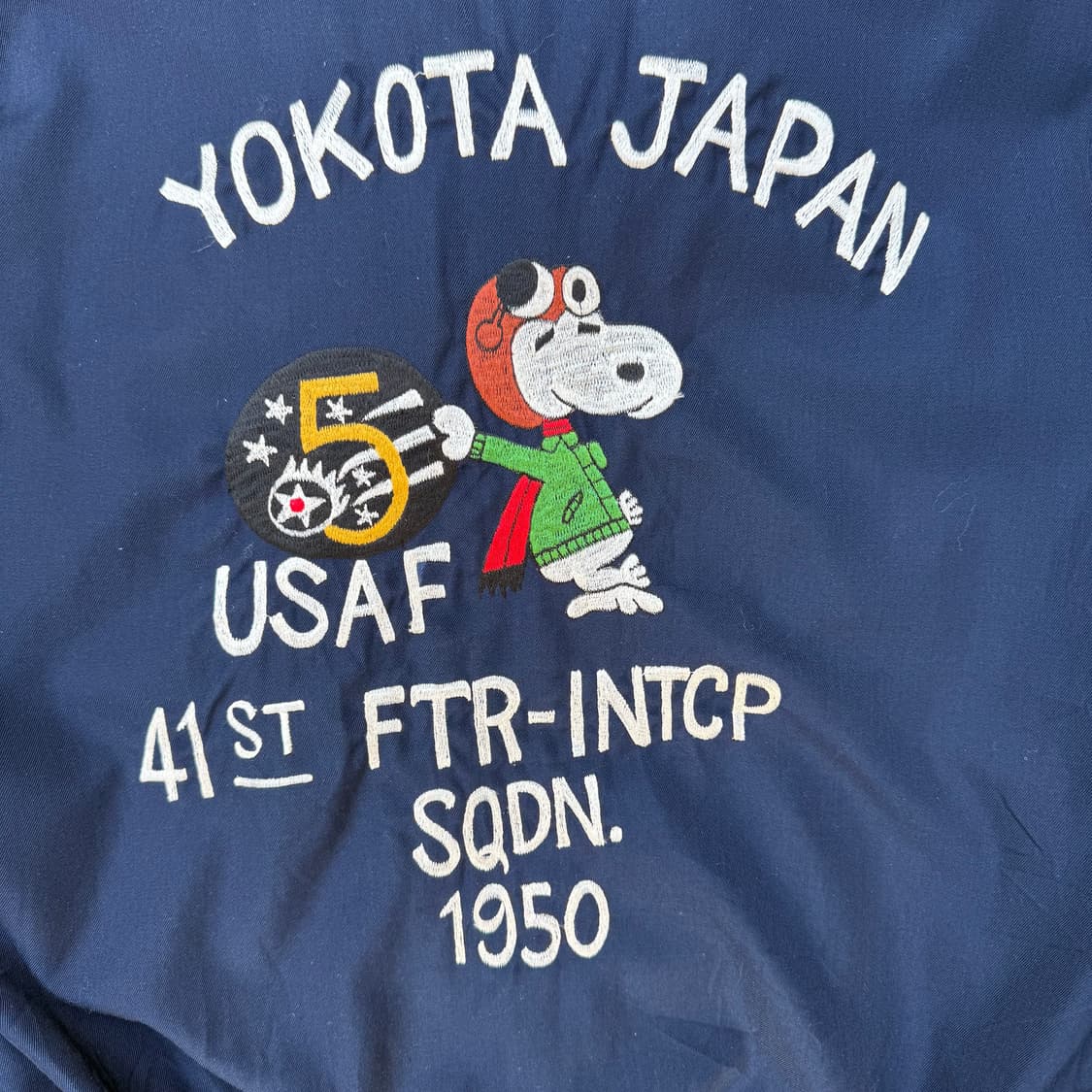 스누피 네이비 블루종자켓 상품이미지3