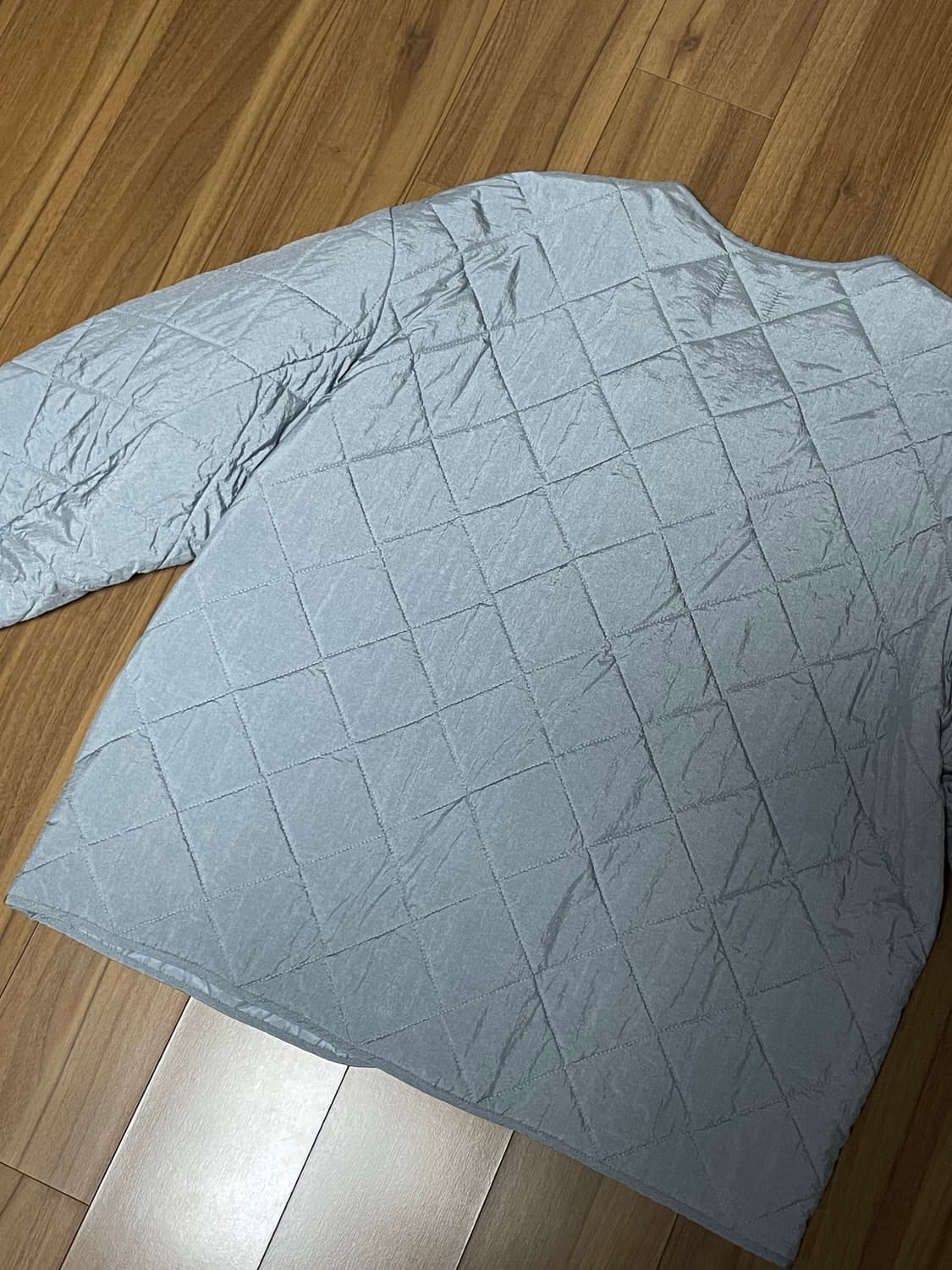 nocontent 노컨텐츠 퀄팅 라운드 점퍼(라이트블루 상품이미지3