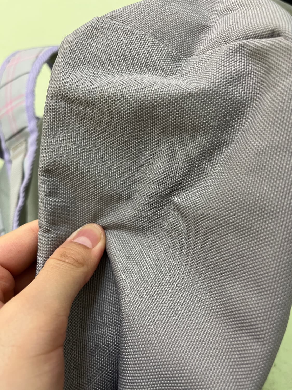 베네통 블루베리 체크 백팩 🫟 상품이미지10