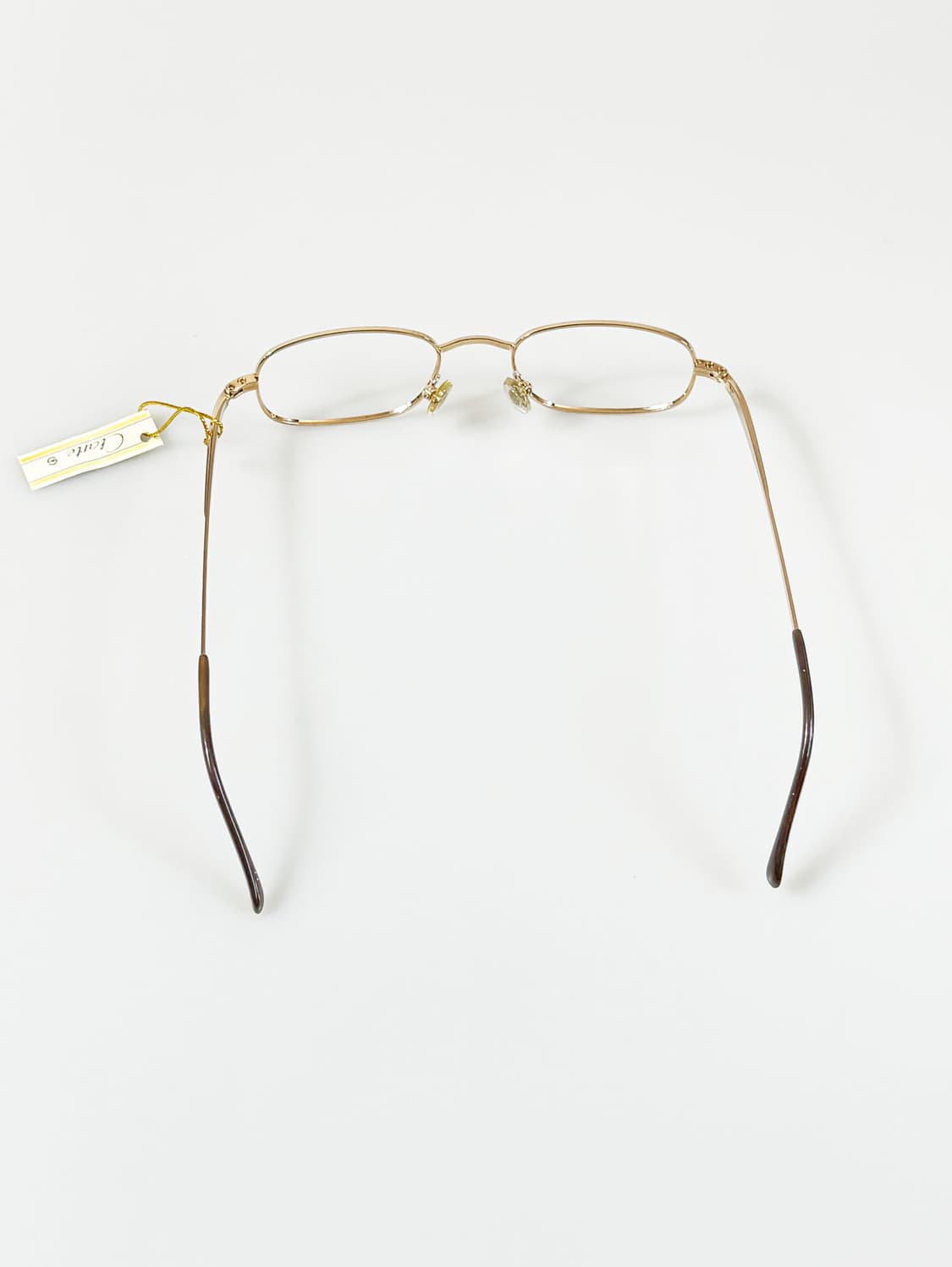 90s 서전 CLARTE 골드 슬림스퀘어 빈티지 안경 상품이미지6