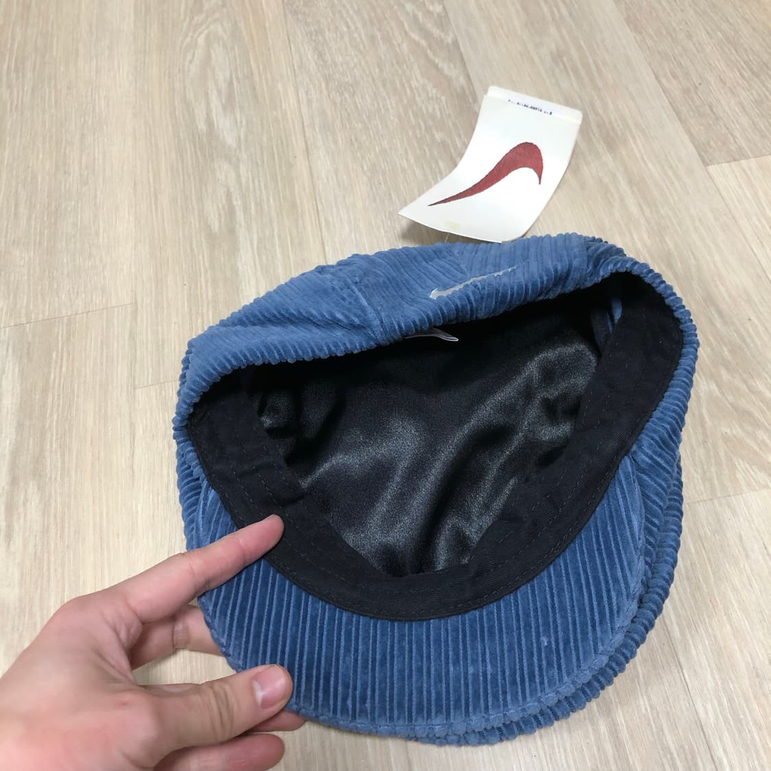 (L) 새상품 90's 나이키 NIKE 데드스탁 코듀로이 베레모 블루 상품이미지6