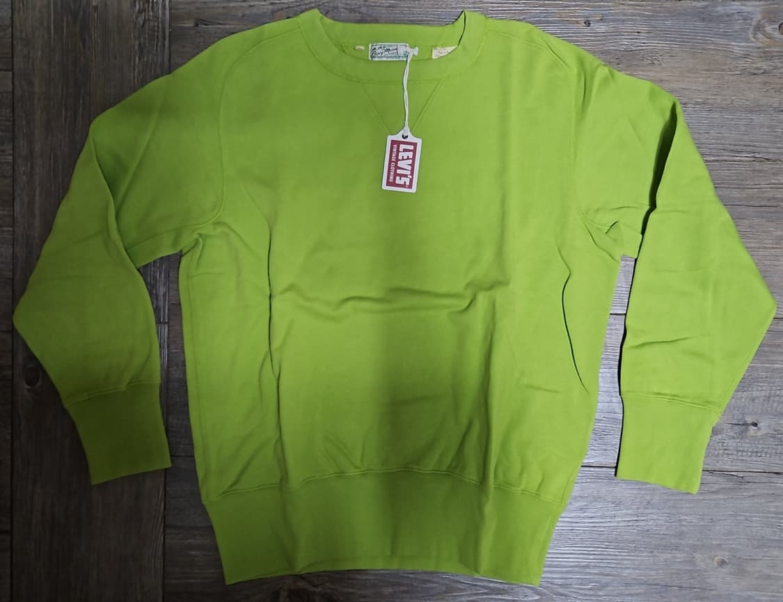 리바이스 LVC 1940's 베이 메도우 스웨트셔츠 애시드 그린 M 상품이미지1