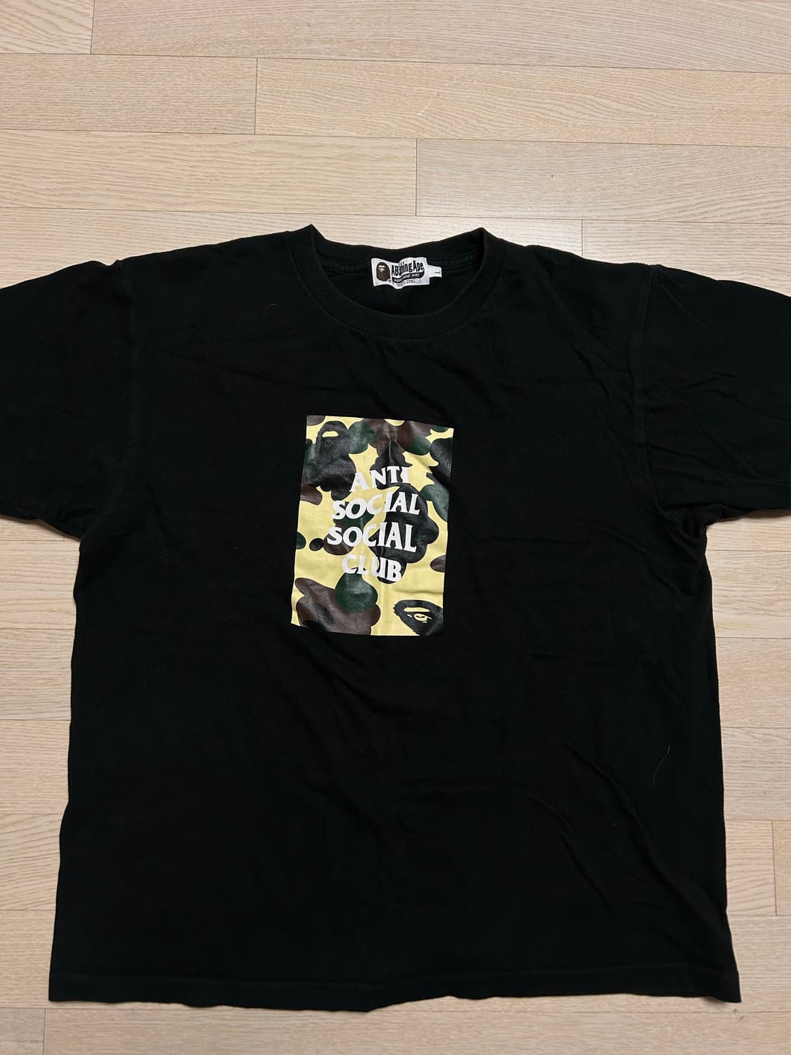 베이프 x 안티소셜 클럽 콜라보 티셔츠 L 정품 상품이미지1