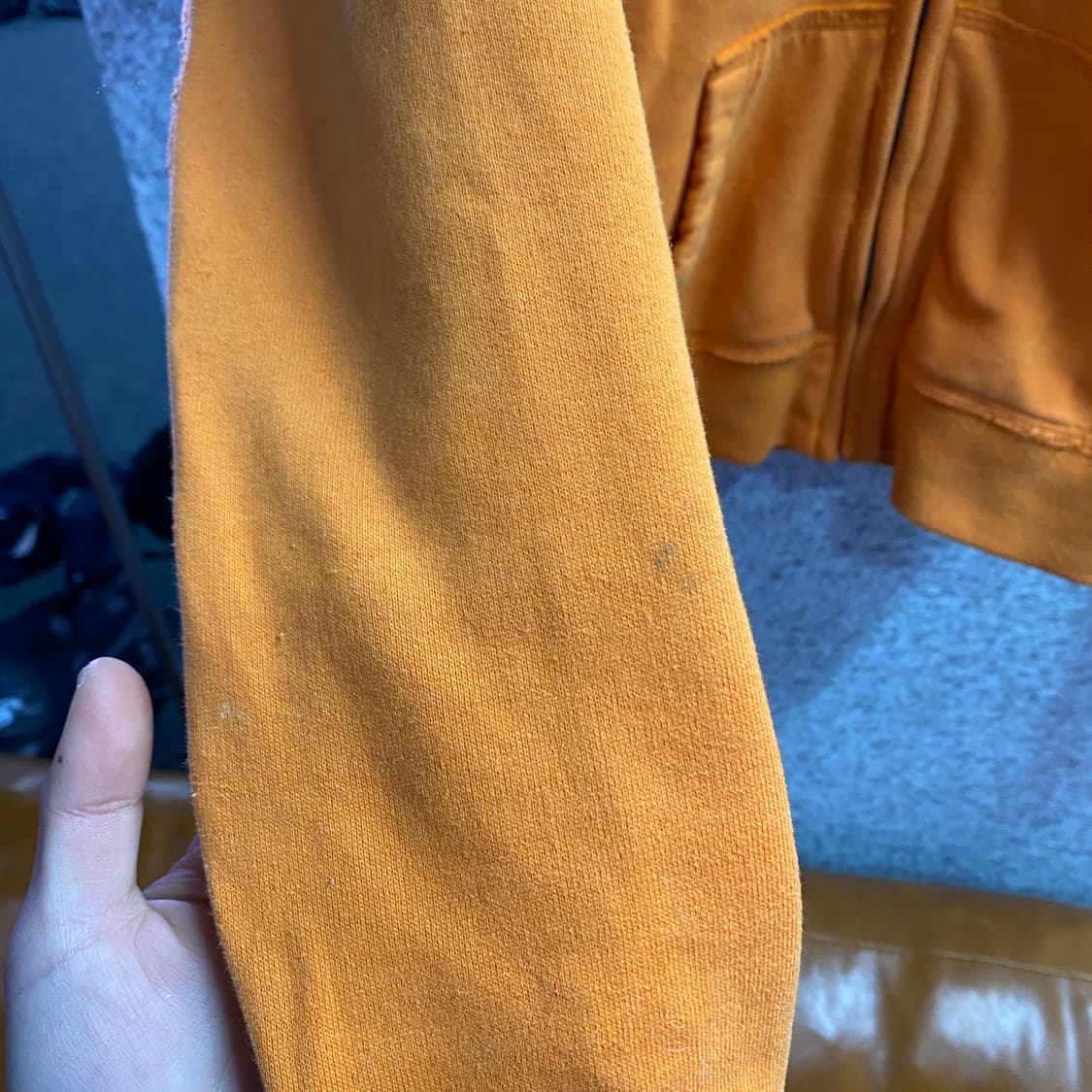 아베크롬비 레터링 패치 오렌지 후드집업 B4390 상품이미지6