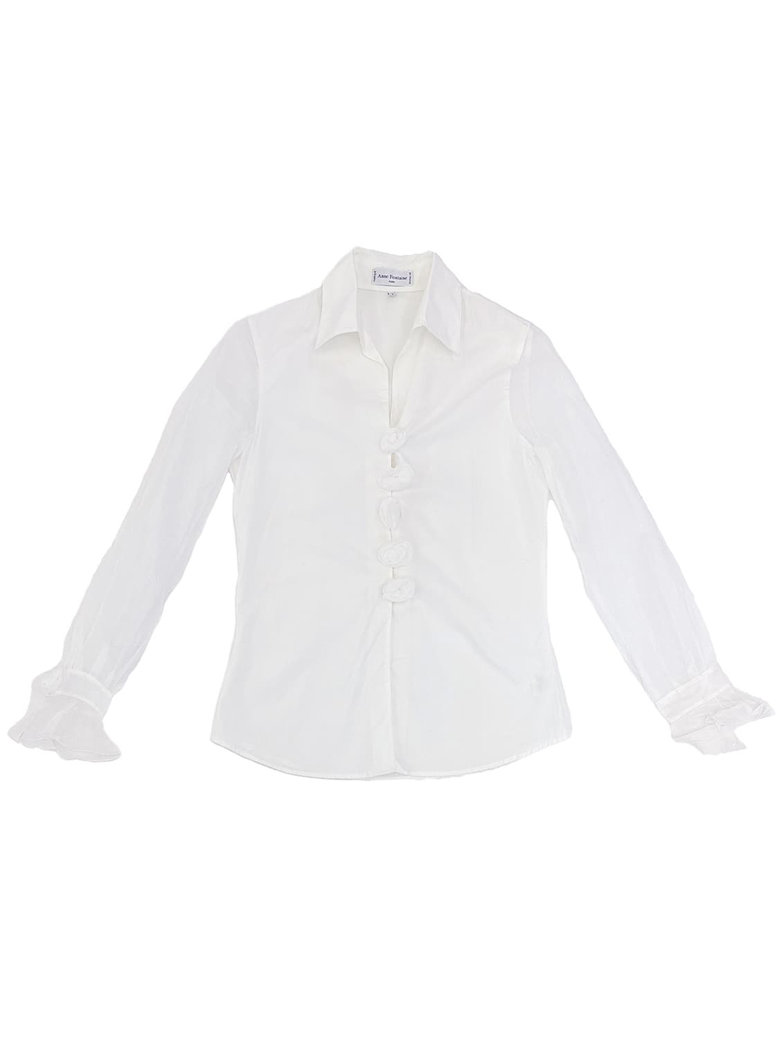 Anne Fontaine Rosette Sheer Blouse/ 1 상품이미지1