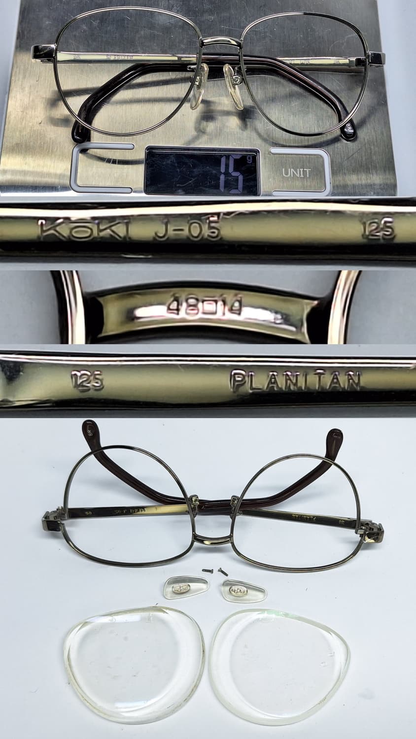 광희/마수나가 코키 KOKI J-05 PLANITAN 고성능 티타늄 안경 상품이미지5