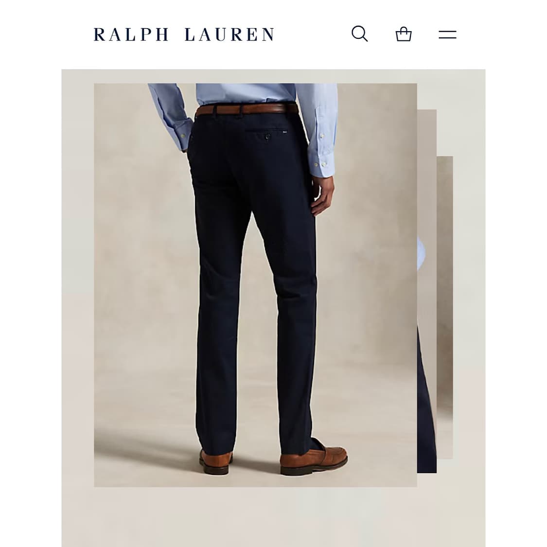 [30] 폴로 랄프로렌 코튼 치노 팬츠 스트레치 슬림핏 QR인증 상품이미지2