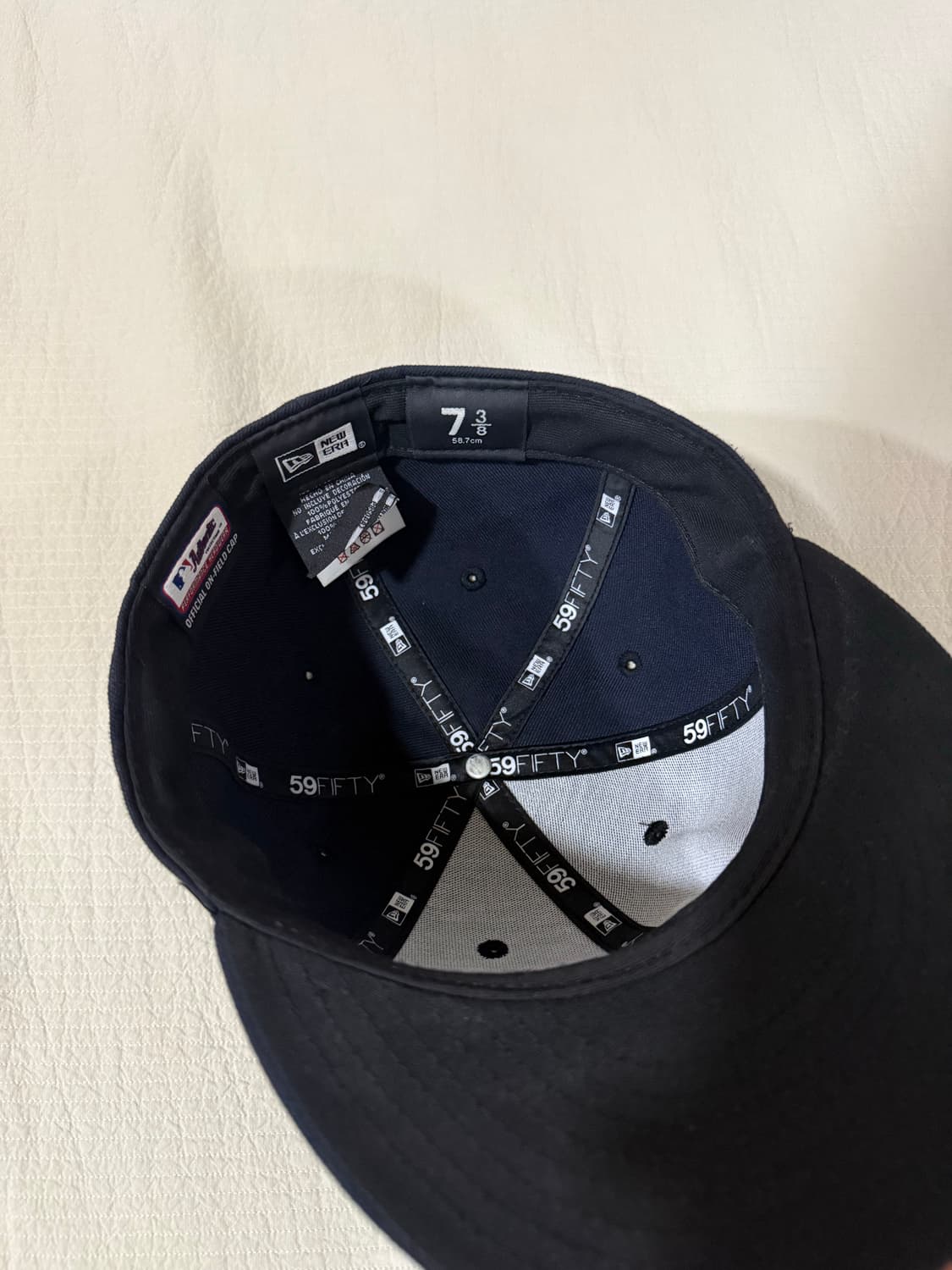 뉴에라 뉴욕 양키스 피티드캡 네이비 738 상품이미지4