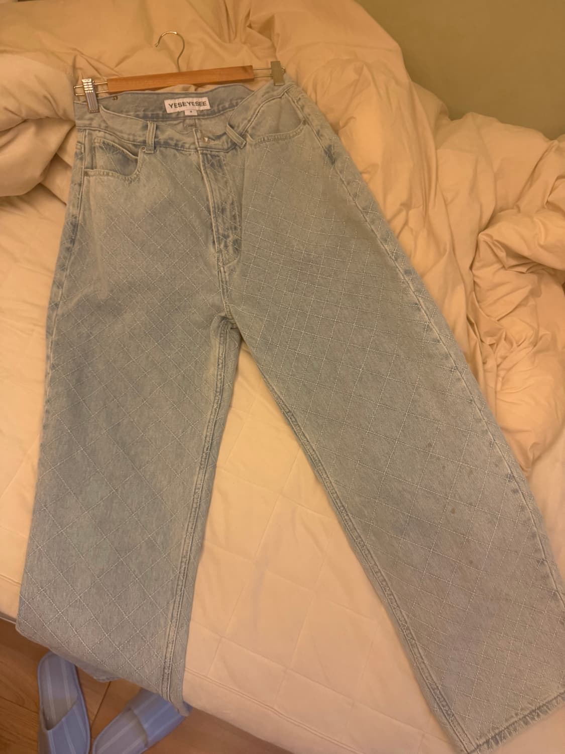 예스아이씨 퀄팅패턴 팬츠 m 상품이미지2