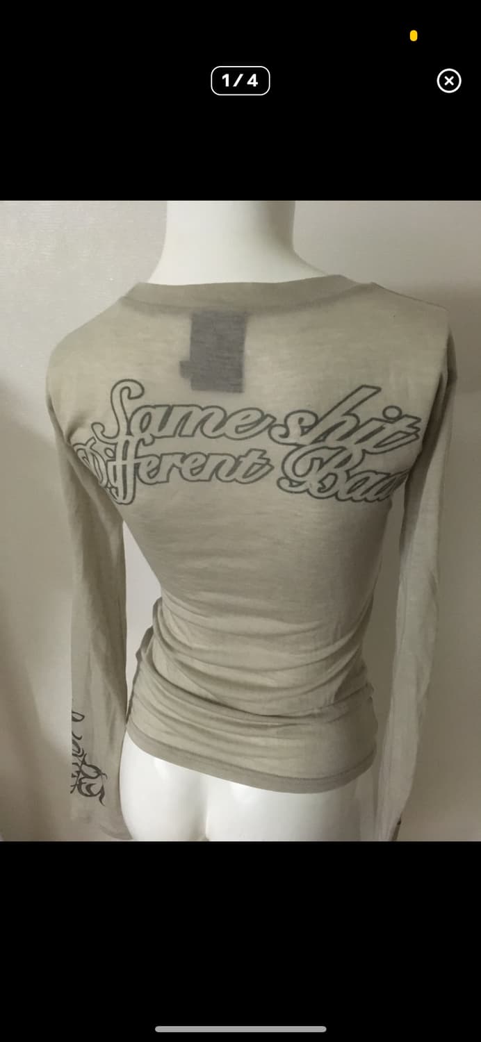 배디 시스루 프린팅 롱슬리브 상품이미지6